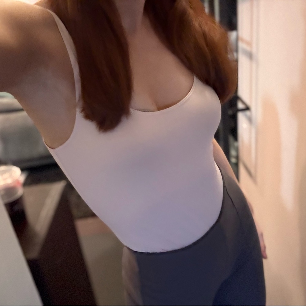 Garage Cream/light pink Bodysuit Top